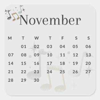 Adesivo Quadrado Pegatinas mes del año - November (S'I) *2022