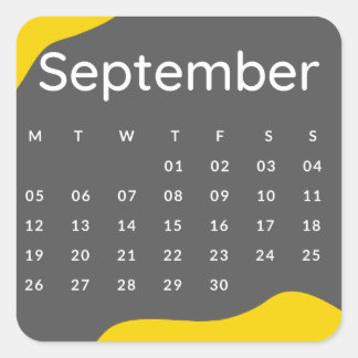 Adesivo Quadrado Pegatinas mes del año - September (S'E) *2022