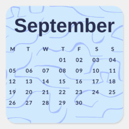 Adesivo Quadrado Pegatinas mes del año - September (S'K) *2022