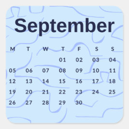 Adesivo Quadrado Pegatinas mes del año - September (S'K) *2022