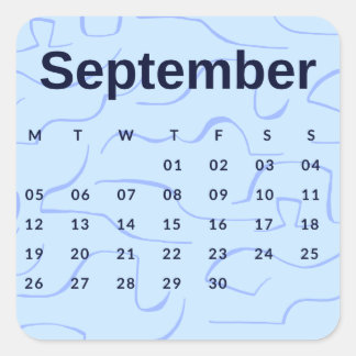 Adesivo Quadrado Pegatinas mes del año - September (S'K) *2022