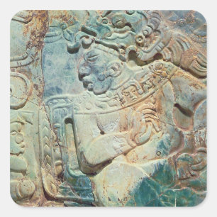 Adesivo Quadrado Peitoral do rei e de um cortesão de Tikal