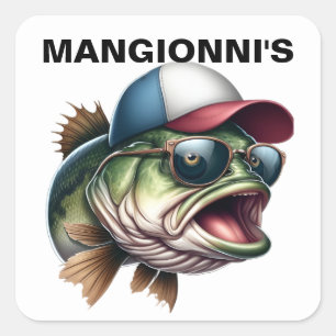 ADESIVO QUADRADO PEIXE