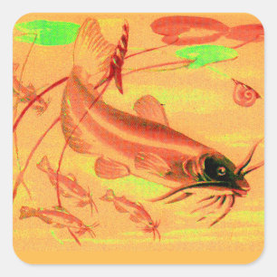 Adesivo Quadrado peixe