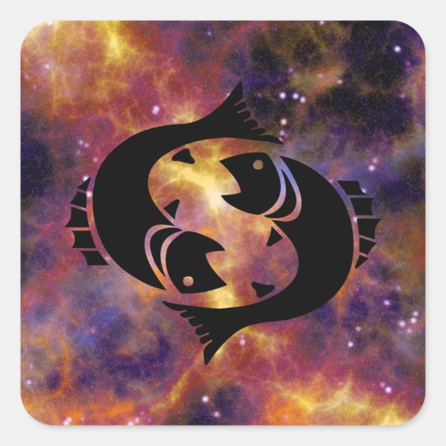 Adesivo Quadrado peixes (Frente)