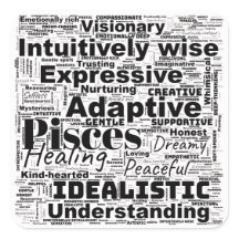 Peixes Word Cloud Zodiac Inspiração