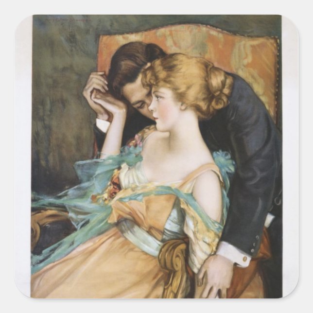 Adesivo Quadrado Pele Você ama tocar Maria Greene Blumenschein (Frente)