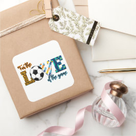 Adesivo Quadrado Pelo Amor Do Caça Mãe Leopardo