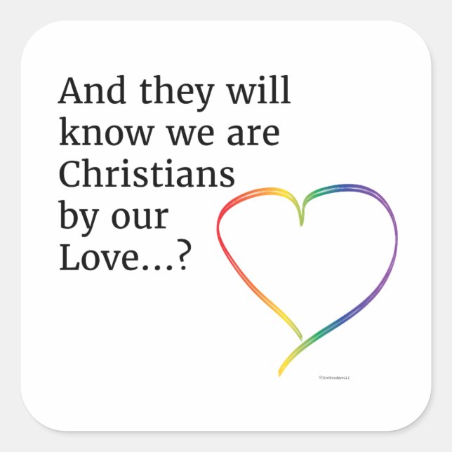 Adesivo Quadrado Pelos Nossos Autocolantes (Frente)