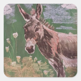 Adesivo Quadrado Penelope o burro