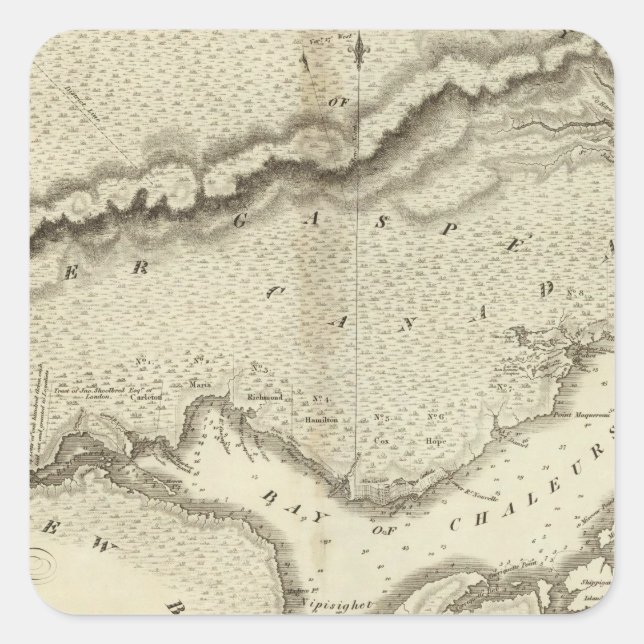 Adesivo Quadrado Península Gaspe (Frente)