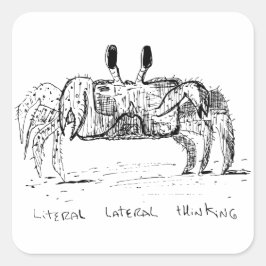 Adesivo Quadrado Pensamento Lateral Literal