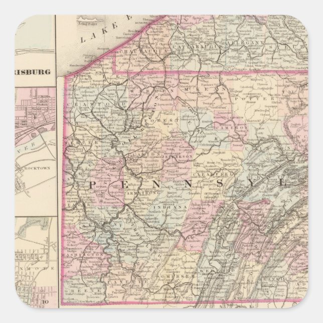 Adesivo Quadrado Pensilvânia 4 (Frente)