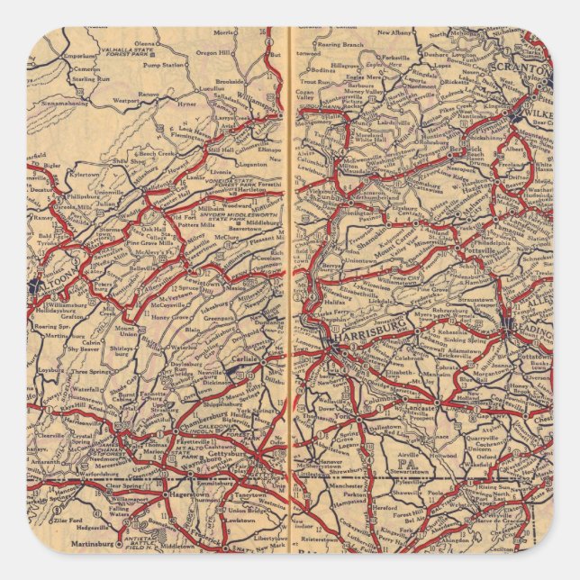 Adesivo Quadrado Pensilvânia 5 (Frente)