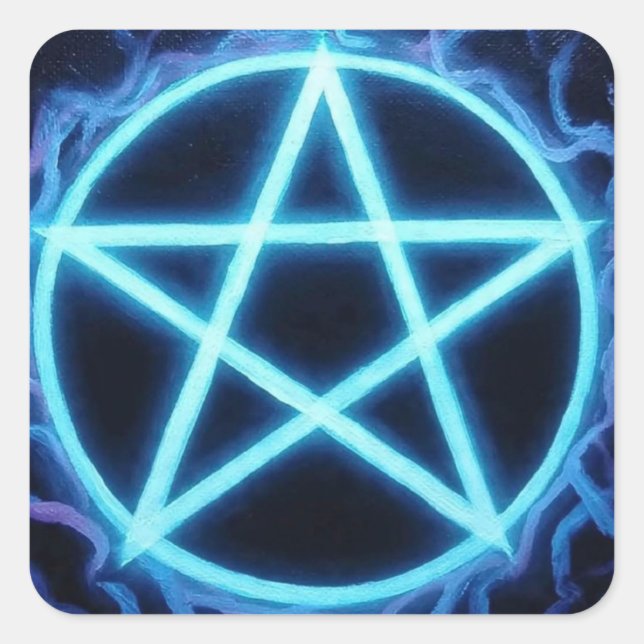 Adesivo Quadrado Pentacles4Pagãos (Frente)