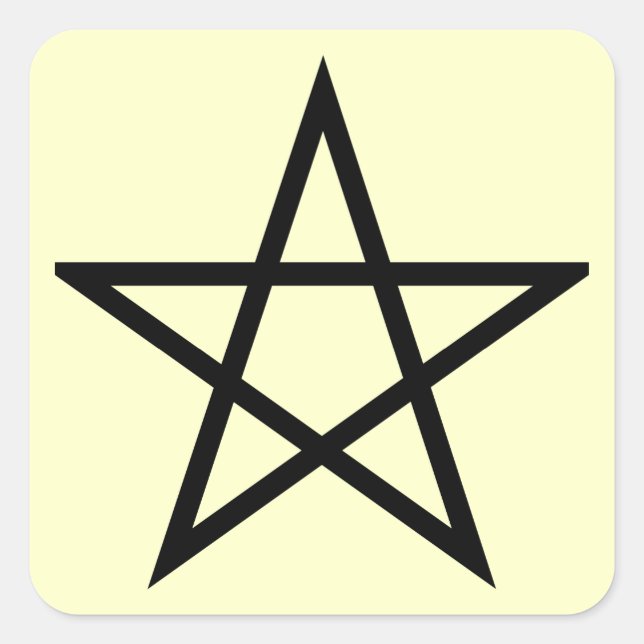 Adesivo Quadrado pentagram (Frente)