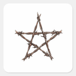 Adesivo Quadrado Pentagram of Thorns
