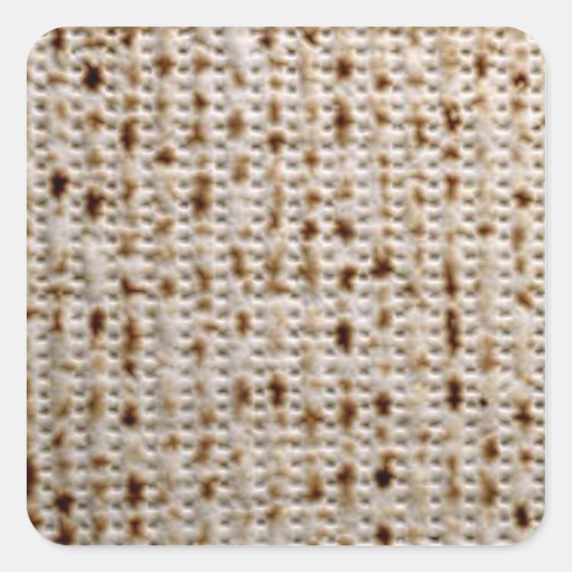 Adesivo Quadrado Pentes de Matzo Judaico Quadrados (Frente)