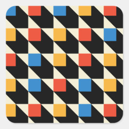 Adesivo Quadrado Pentes quadrados coloridos