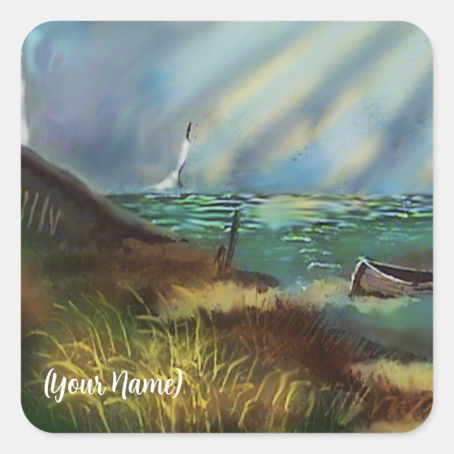 Adesivo Quadrado Pentes quadrados de farol (Frente)