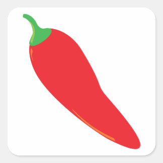 Adesivo Quadrado Pepper Red Hot Chili