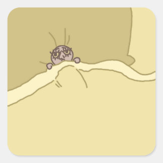 Adesivo Quadrado Pequena Cara no bastão