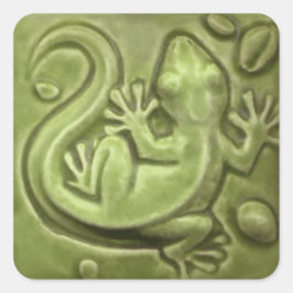 Adesivo Quadrado Pequeno Azulejo Lizard Vintage