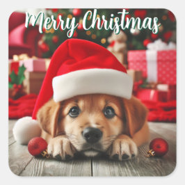 Adesivo Quadrado Pequeno helicóptero de papais noeis