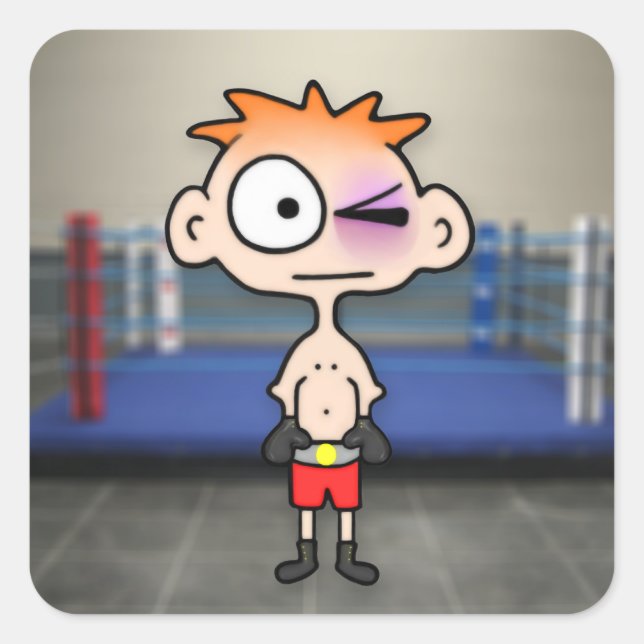 Adesivo Quadrado Pequeno Lenhador (Frente)