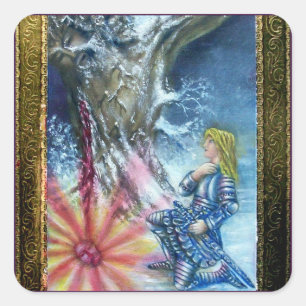 ADESIVO QUADRADO PERCEPÇÃO E VISÃO DO FERIMENTO SANTO