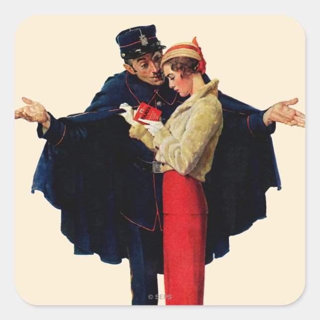 Adesivo Quadrado Perdido em Paris (Frente)