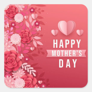 Adesivo Quadrado Perfeito para presentear ou decorar o Dia das Mães