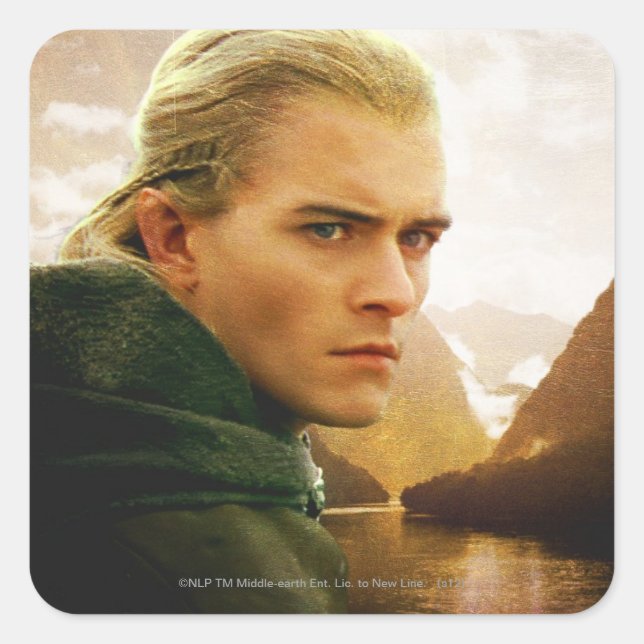 Adesivo Quadrado Perfil LEGOLAS GREENLEAF™ 3/4 (Frente)