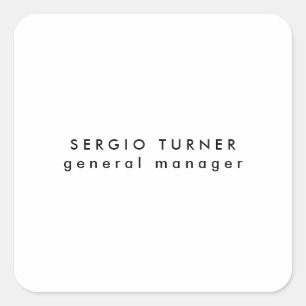 Adesivo Quadrado Perfil profissional minimalista de tendências simp