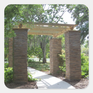 Adesivo Quadrado pergola no caminho