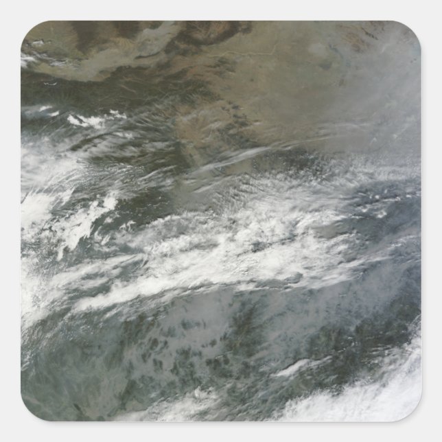 Adesivo Quadrado Perigo sobre a China (Frente)