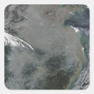 Adesivo Quadrado Perigo sobre a China Oriental