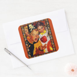 Adesivo Quadrado Perigos de Bobbing de maçã