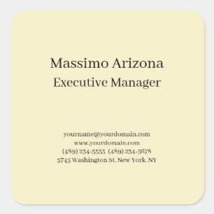 Adesivo Quadrado Pérola Dourada Plana Profissional Moderno Minimali