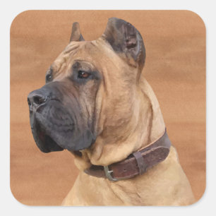 Adesivo Quadrado Perro de Presa Canario - Dogo Canario