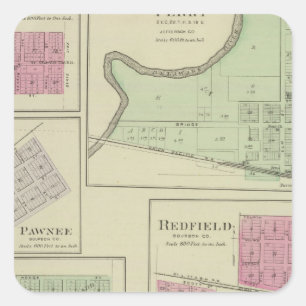 Adesivo Quadrado Perry, Memphis, Pawnee, Bronson, Redfield, Kansas