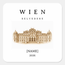 Personalisierte Wien Belvedere | Name & Jahr
