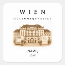 Personalisierte Wien Museumsquartier | Name & Jahr