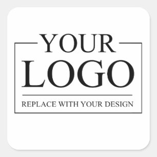 Adesivo Quadrado Personalizada Ideia personalizada Adicionar logoti