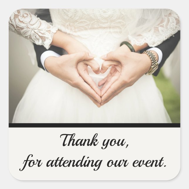 Adesivo Quadrado Personalizado. Adicionar Foto e Texto. (Frente)