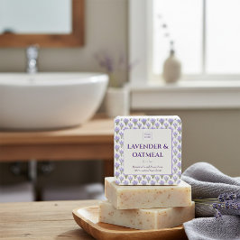 Adesivo Quadrado Personalizado Business Sticker para Sabão de Lavan