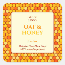 Adesivo Quadrado Personalizado Business Sticker para Sabão Físico