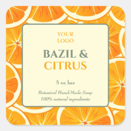 Adesivo Quadrado Personalizado Business Sticker para Sabão Físico