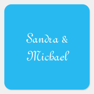 Adesivo Quadrado Personalizado Personalizado Azure Azure Azure Azur