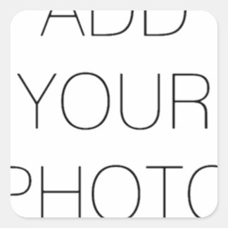 Adesivo Quadrado Personalizar Adicionar sua própria foto ou texto